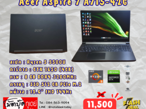 Acer Aspire 7 A715-42G Ryzen5 GTX1650 จอ15.6นิ้ว144Hz